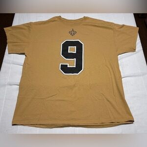 Majestic Drew Brees Gold T-Shirt